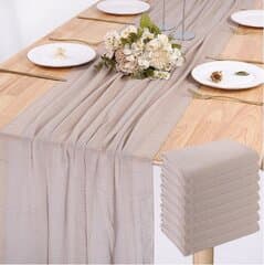 10' Cheesecloth Table Runner (Sand)