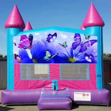 Pink & Blue Bounce House - Custom Artwork Theme