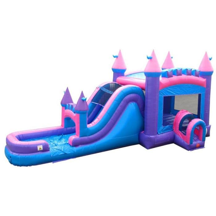 Pink & Blue Bounce House Combo