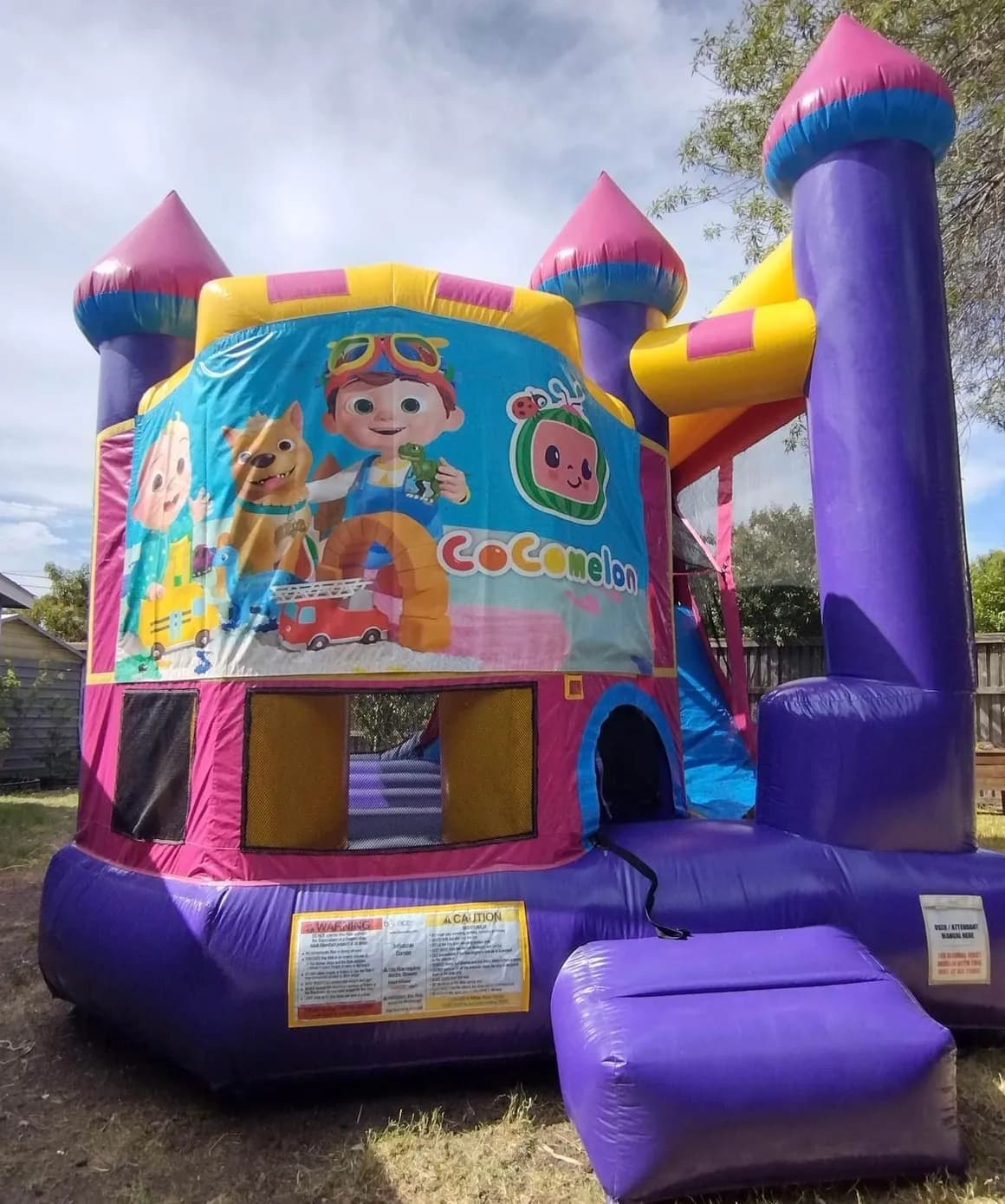 Purple Yellow Combo Bouncer - Custom Art Banner