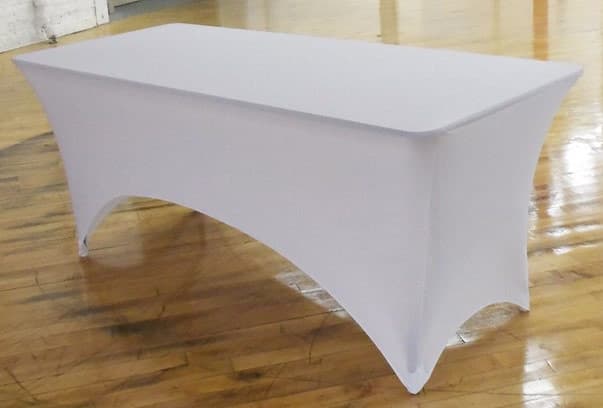 6' Rectangular Spandex Table Cover