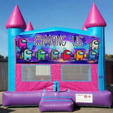 Pink & Blue Bounce House - Custom Artwork Theme
