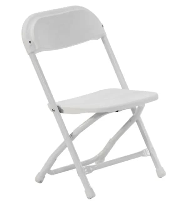 Child White Folding Chair