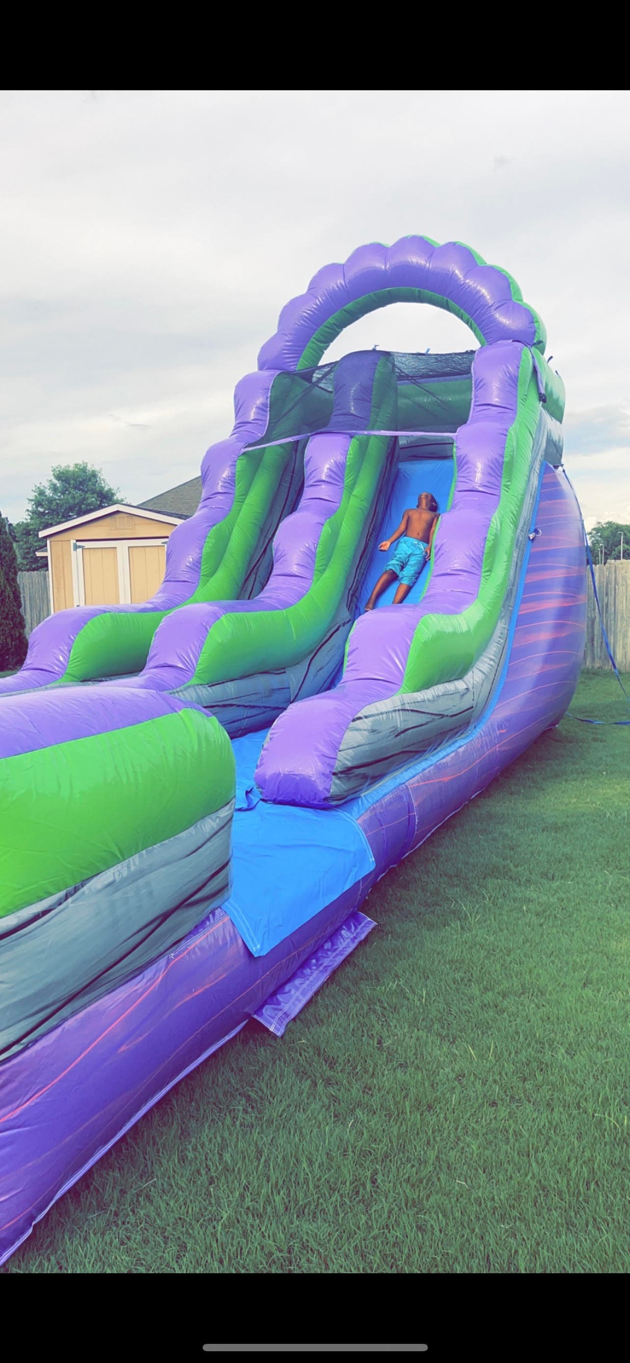 15 FT Purple Water Slide