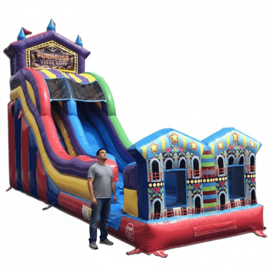 22' Super Fun  Inflatable Slide w/ Water Option