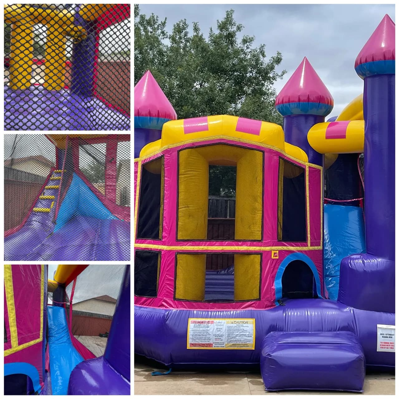 Purple Yellow Combo Bouncer - Custom Art Banner