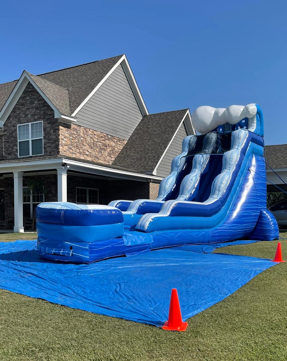 18FT Blue Water Slide