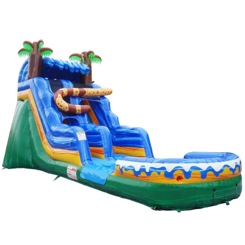 16' Hidden Jaguar Inflatable  Slide w/ Water Option