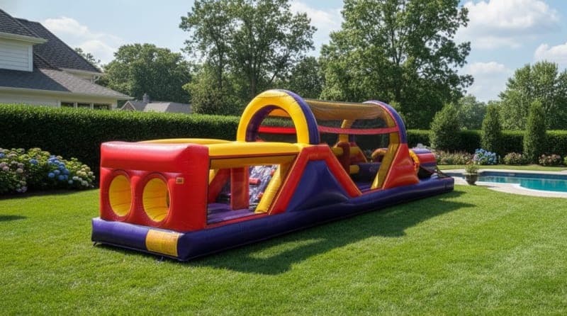 Red Yellow Obstacle Course