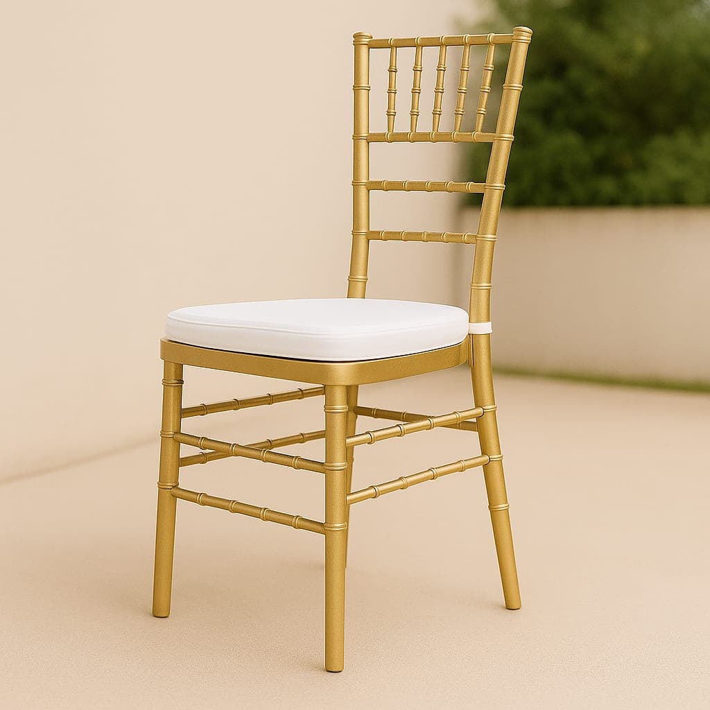 Chiavari Gold Chairs With Cushion