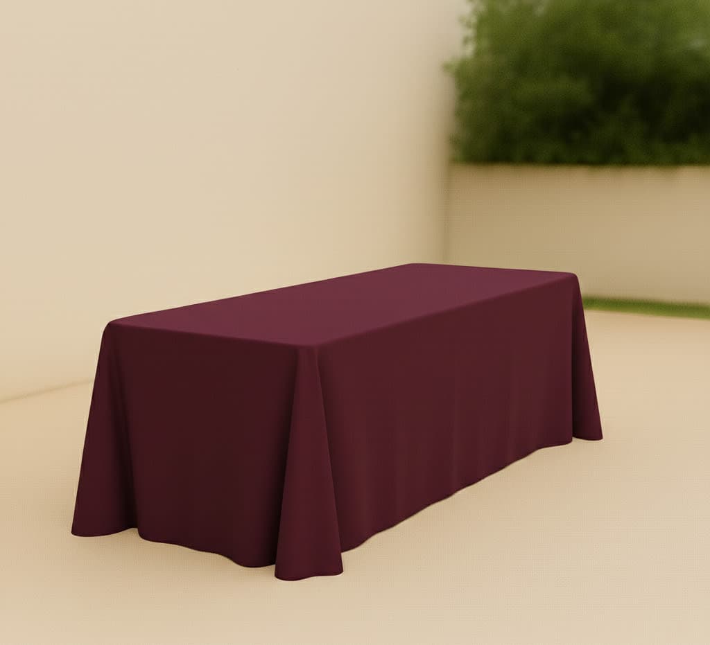 Burgundy Rectangular Tablecloths