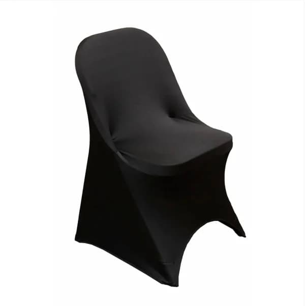 Black Spandex Chair Cover - black - Tablecloths - rental in Katy, TX