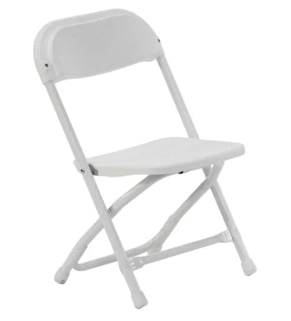 Child White Folding Chair - white - Chairs - rental in Katy, TX