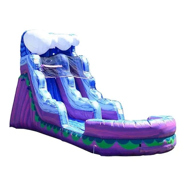 16' Purple Wave Inflatable Slide w/ Water Option