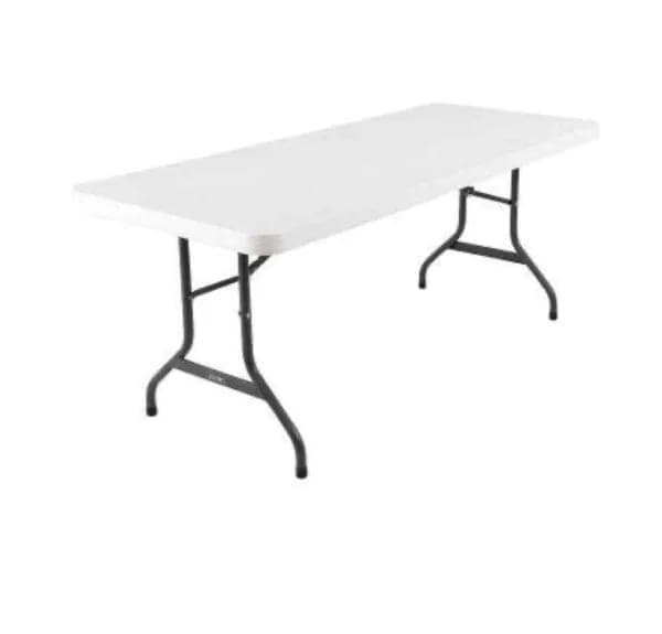 White Adult 6' Table - white - Tables - rental in Katy, TX