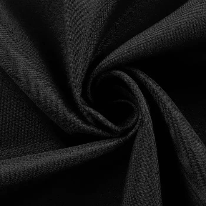 8' BLACK OVERLAY - black - Tablecloths - rental in Katy, TX
