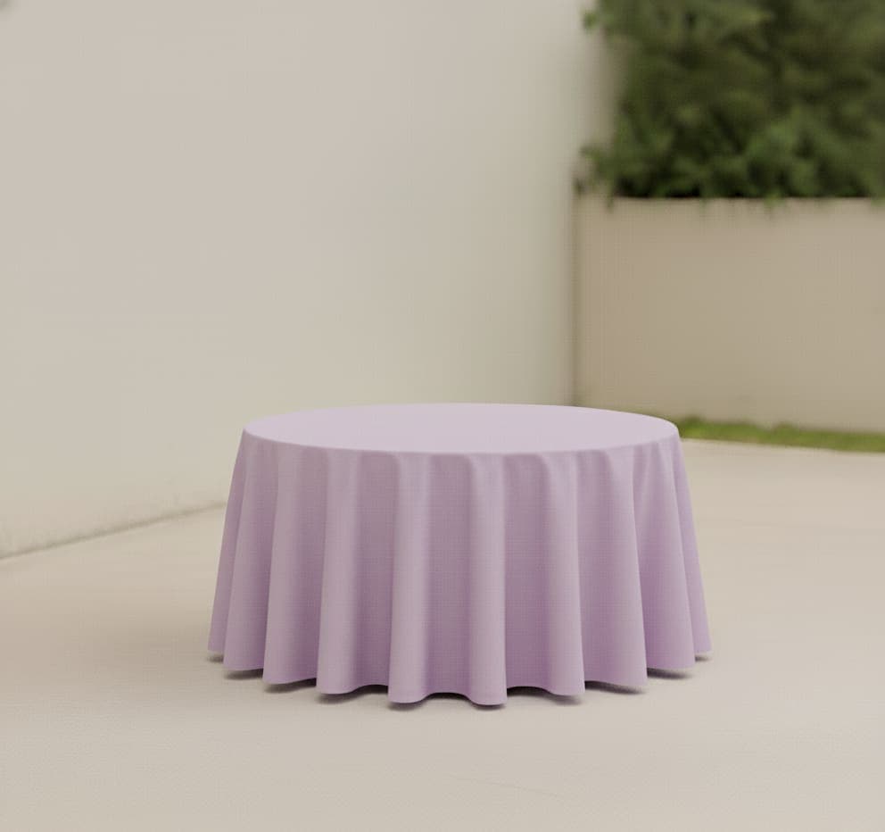 Light Purple Round Tablecloths