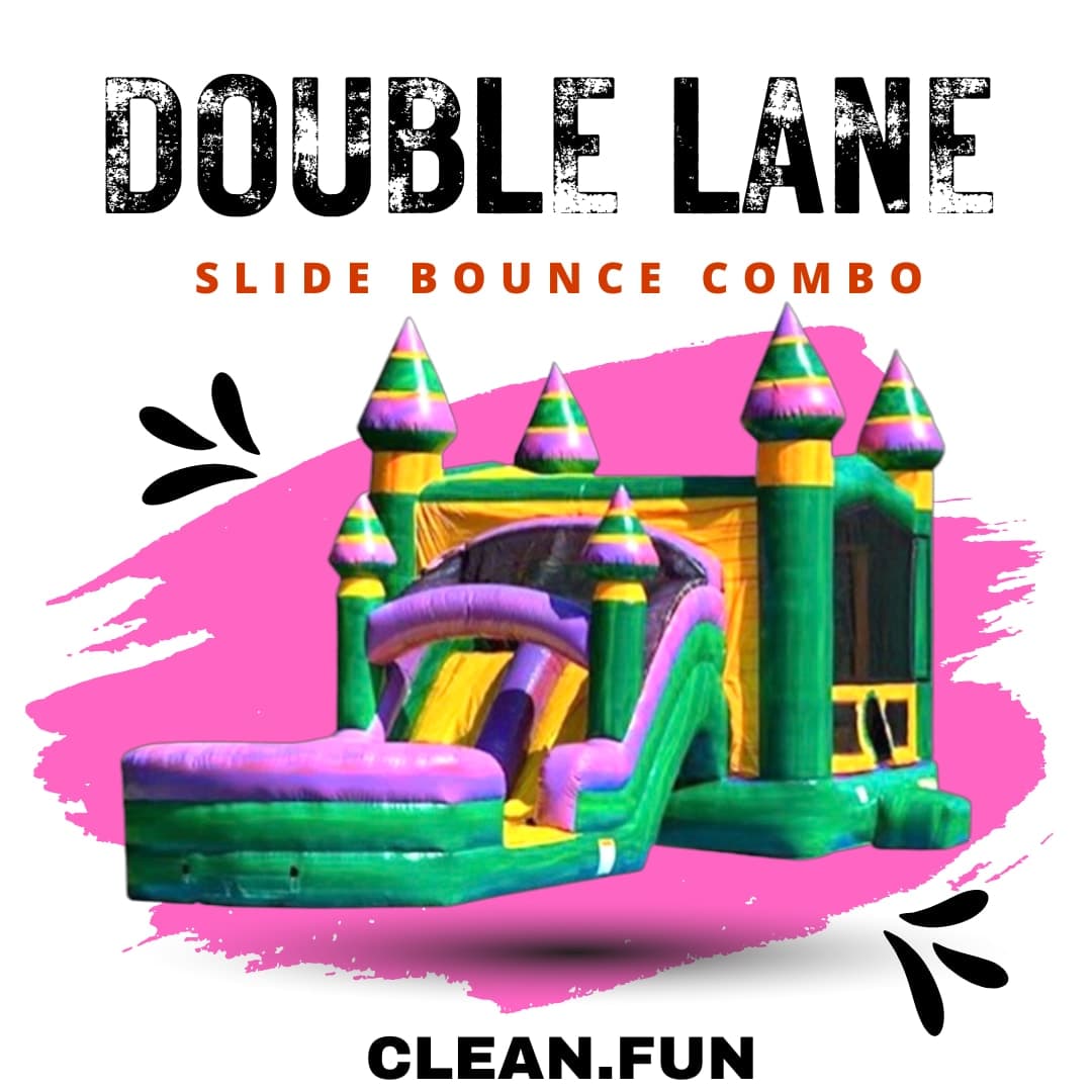 Double Lane Amazon Slide & Bounce Combo