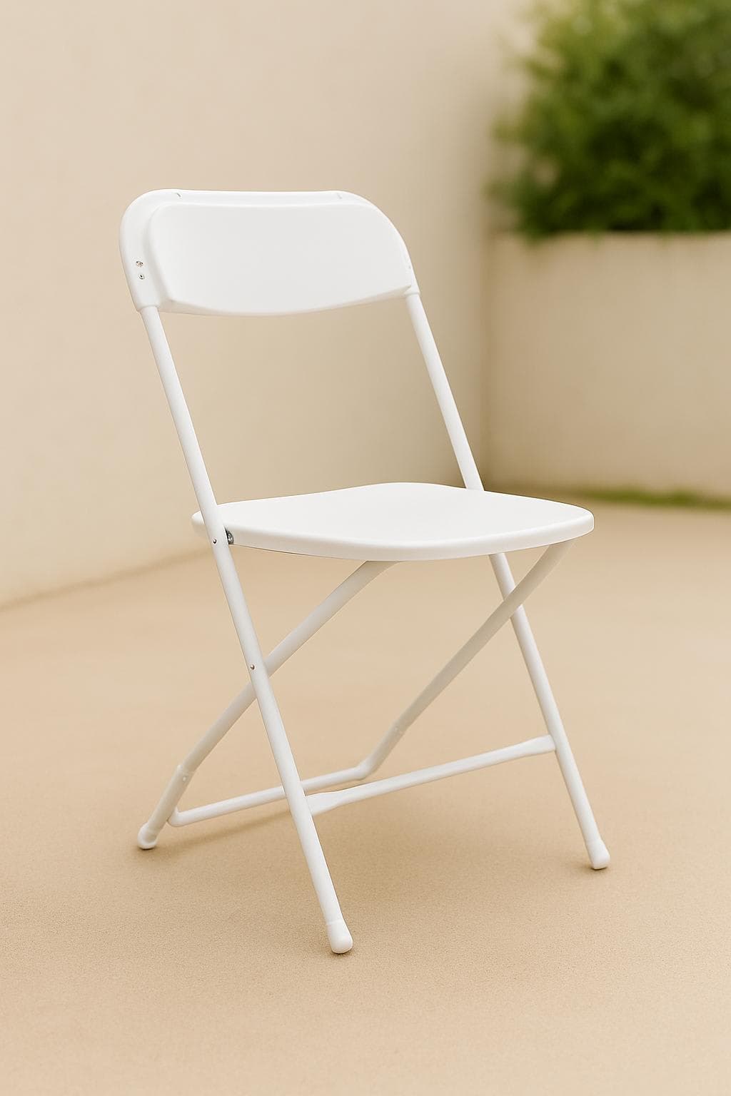 Adult White Folding Chair - white - Chairs - rental in Katy, TX
