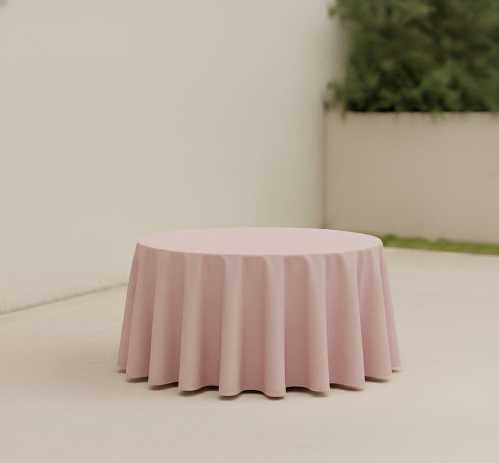 Blush Pink Round Tablecloths
