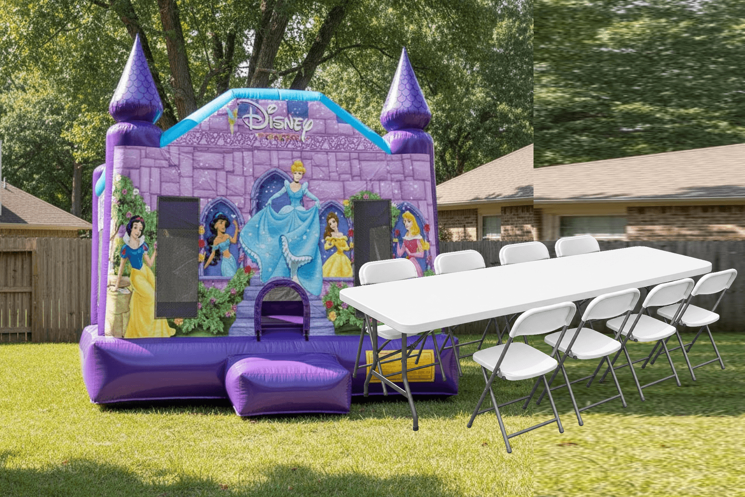 Purple Princess Bounce House Bundle Package