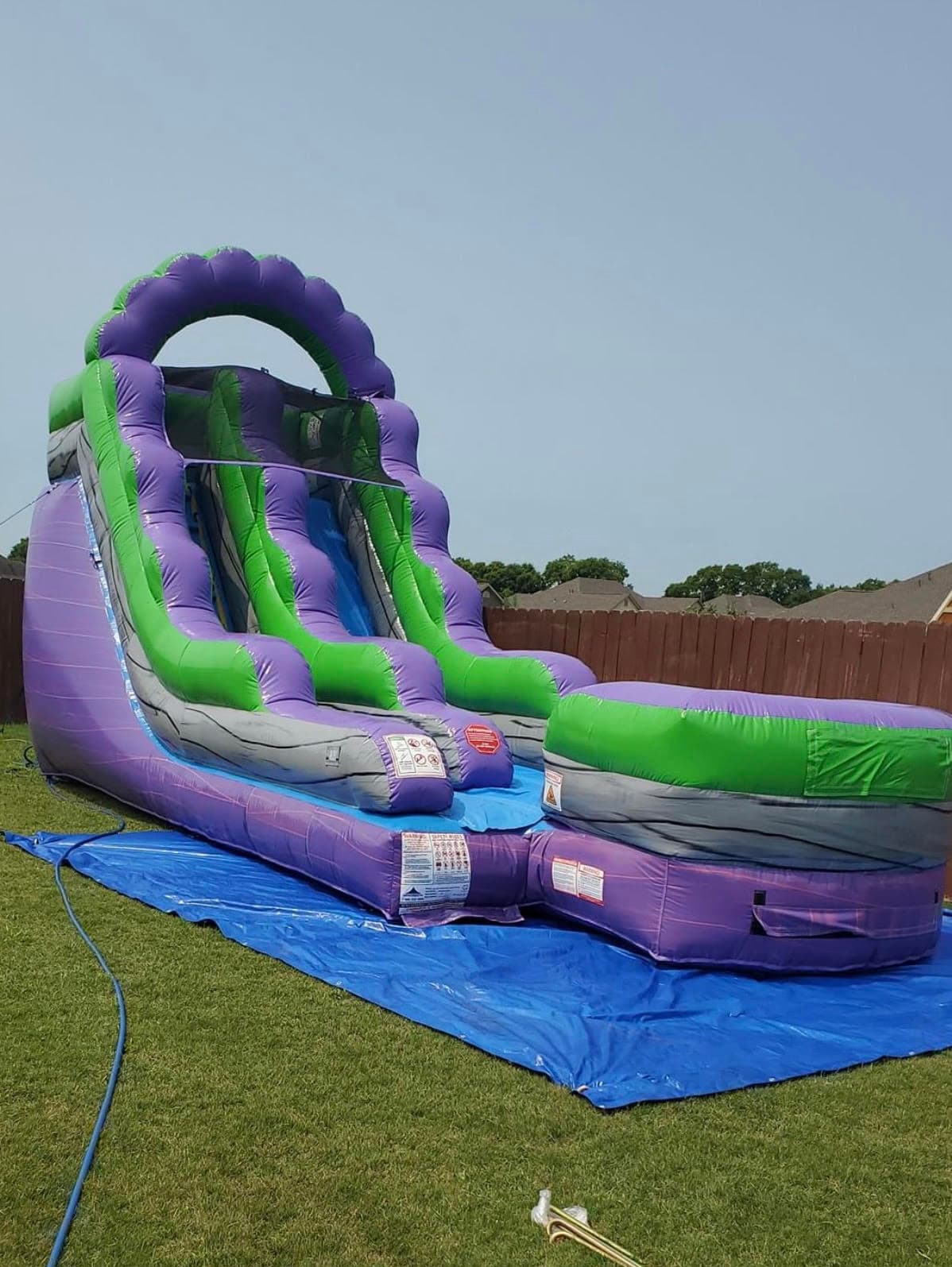15 FT Purple Water Slide