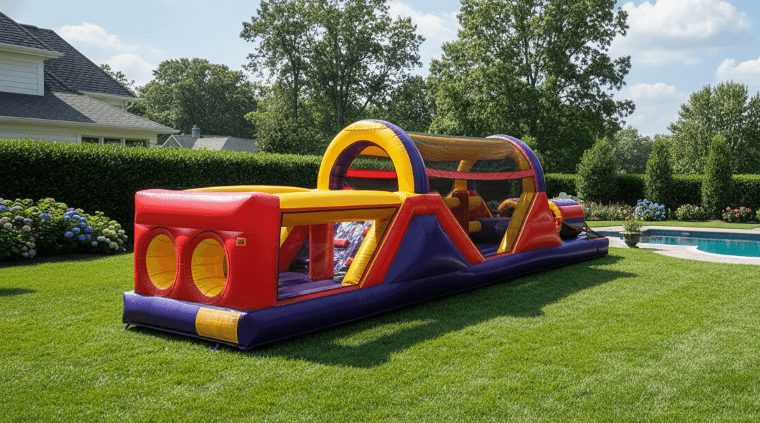 Red Yellow Obstacle Course