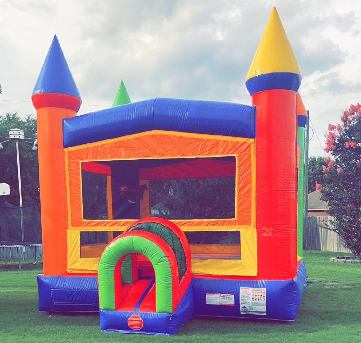 Colorful bounce house